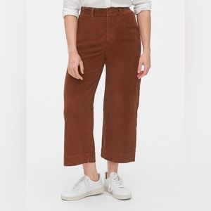 Gap Corduroy High Rise Wide-leg Crop Size 6